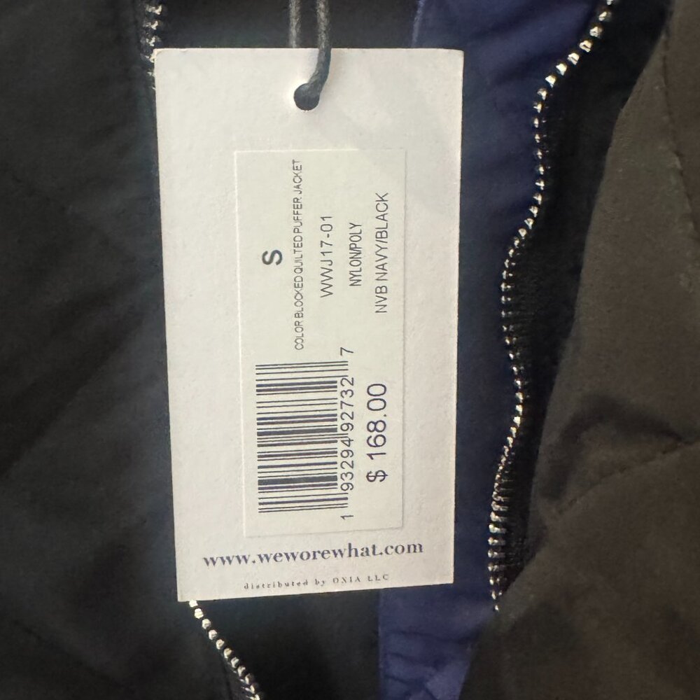 Colorblock Diamond Quilt Puffer Jacket - Picture 4 of 6